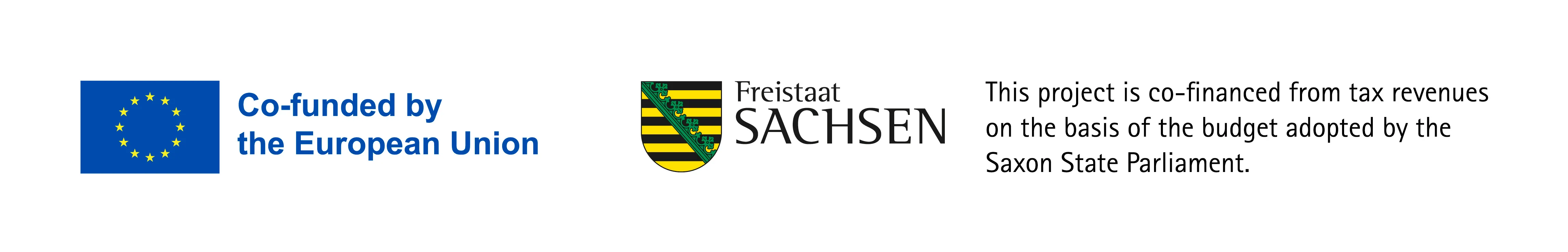 Co-funded by the European Union. This project is co-financed from tax revenues on the basis of the budget adopted by the Saxon State Parliament.